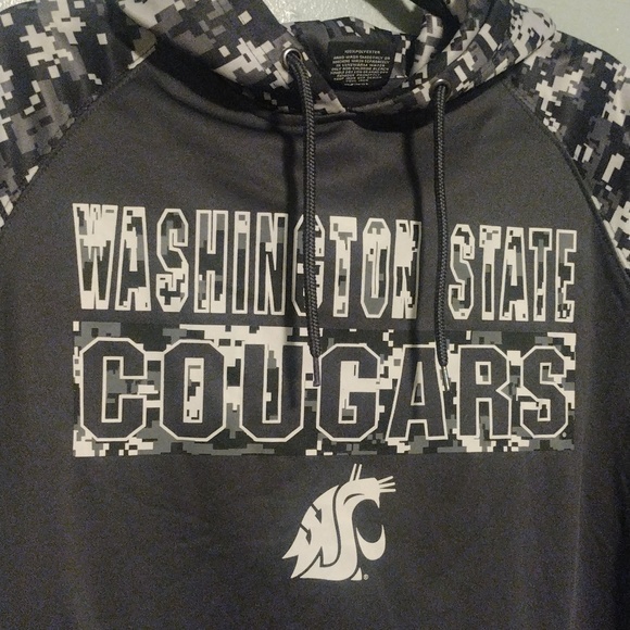 Washington State Cougars WSU digital camo sweatshirt Large - Picture 2 of 3